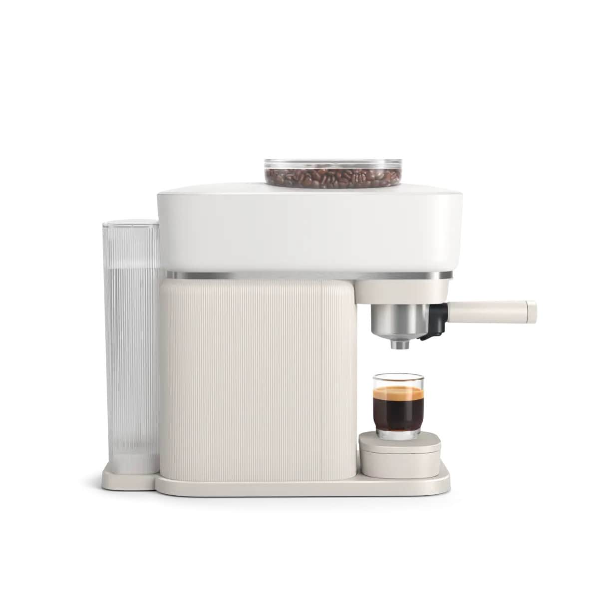 Philips Baristina Wit met melkopschuimer 2 Philips Baristina wit wit portafilter 2