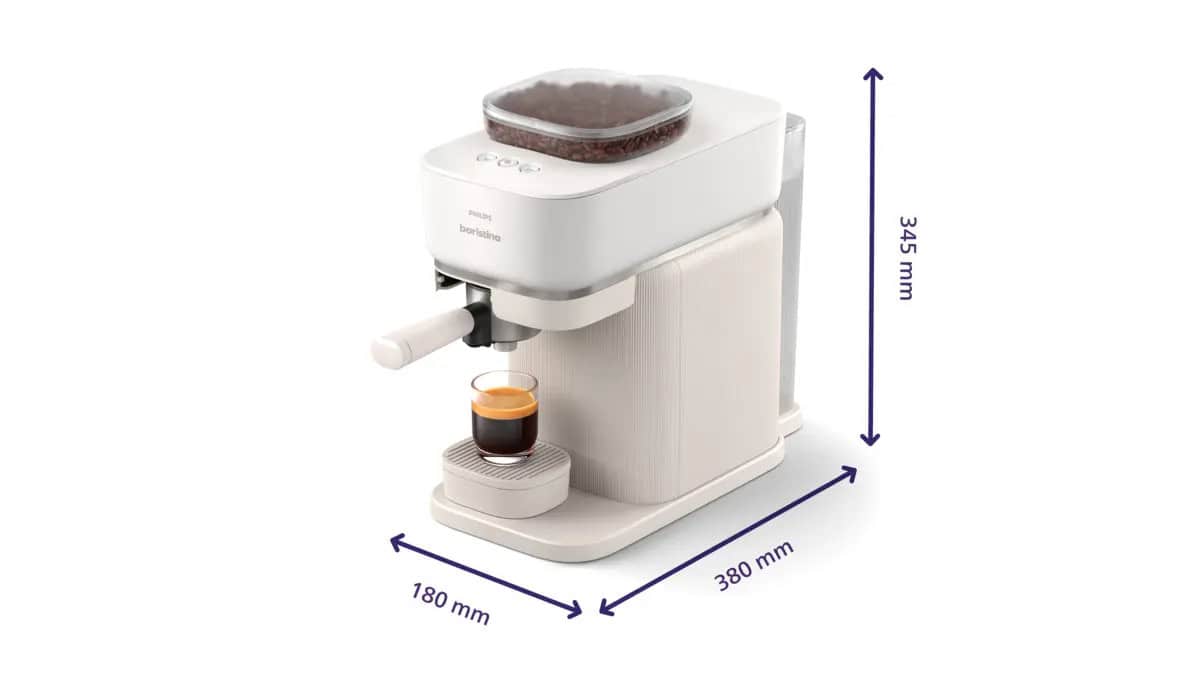 Philips Baristina BAR300/03 Wit - Geel portafilter 3 Philips Baristina wit wit portafilter 3