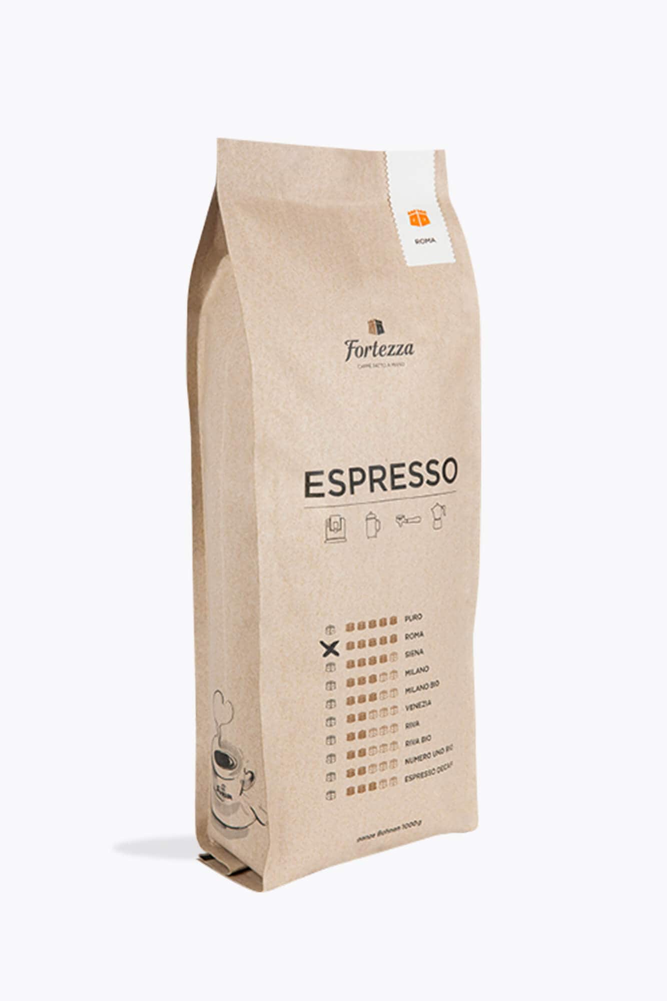 Fortezza Espresso Roma 1kg 1 Fortezza Espresso Roma 1kg